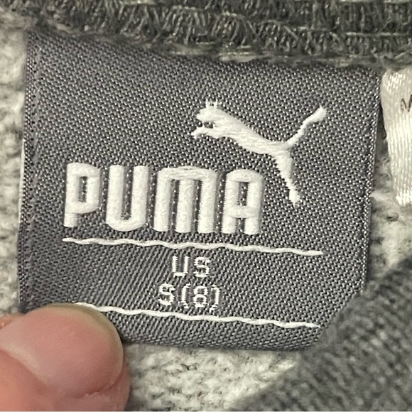 Puma Kids Pullover Hoodie – Gray & Burgundy  Size: Small (8) - Picture 6 of 11